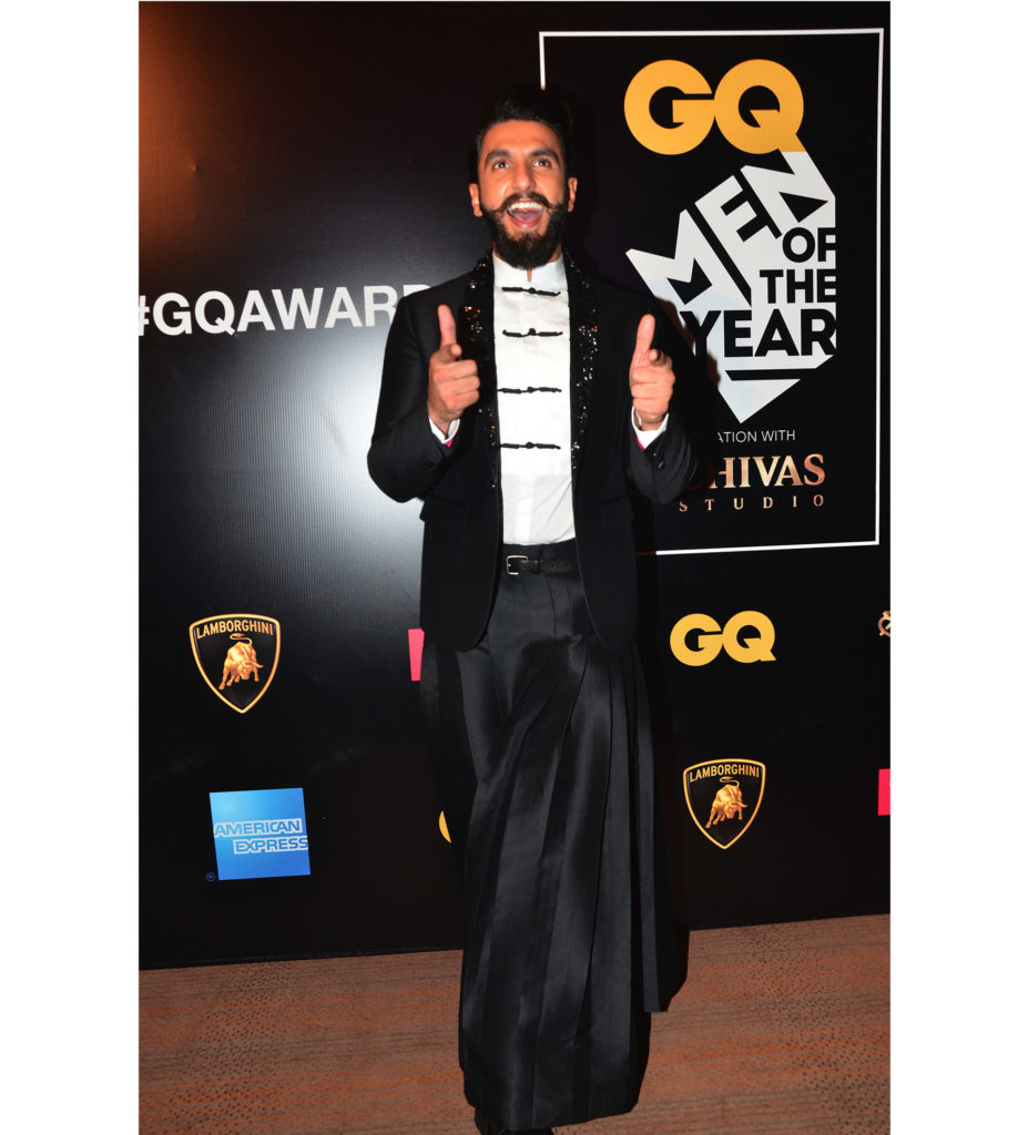 Ranveer Singh at GQ Awards 2016