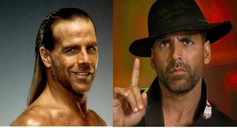 Akshay Kumar and Shawn Michaels