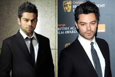 Virat Kohli and Dominic Cooper