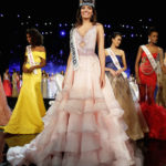 Miss Puerto Rico Stephanie Del Valle stands after winning the Miss World 2016 Competition in Oxen Hill, Maryland.