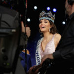 Miss Puerto Rico Stephanie Del Valle speaks to the media after winning the Miss World 2016 Competition in Oxen Hill, Maryland.