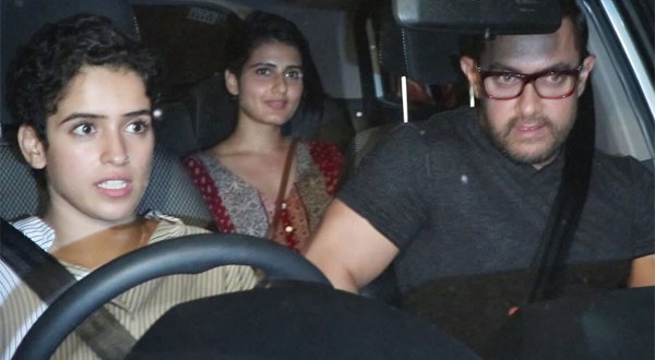 Aamir Khan with Dangal Daughters