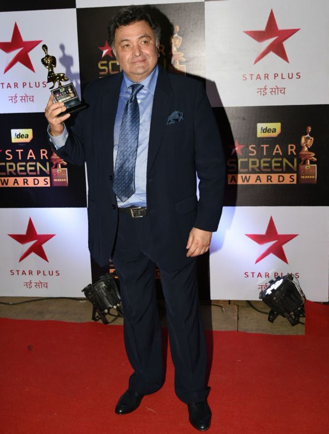Rishi Kapoor at star screen awards