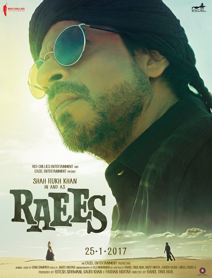 Raees Shahrukh khan poster
