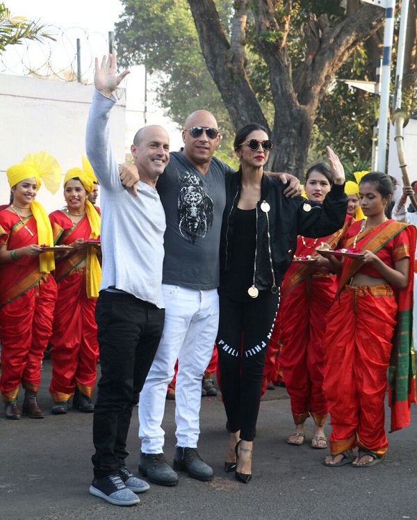 Vin Diesel and Deepika Padukone Lands In India For XXX Promotions-2
