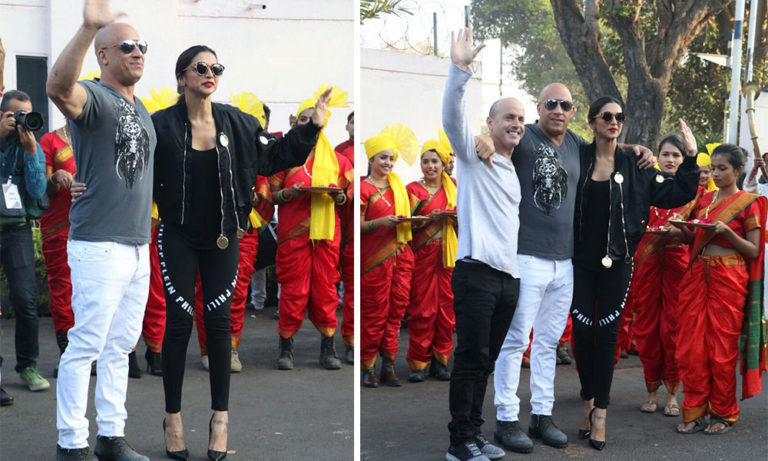 Vin Diesel and Deepika Padukone Lands In India For XXX Promotions