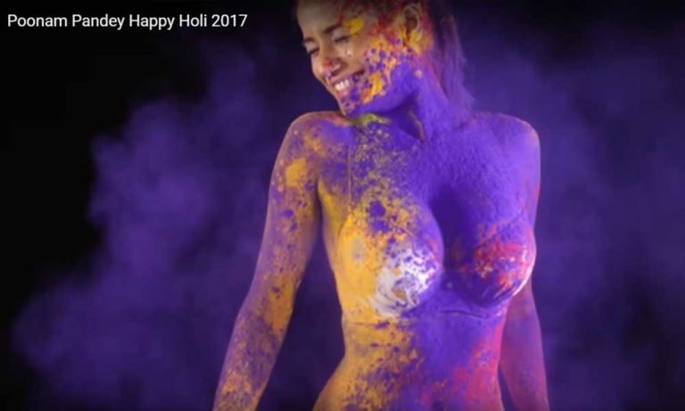 Poonam-Pandey-Holi-2017-Video