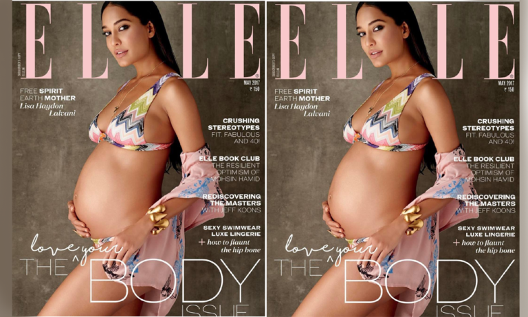 Lisa Haydon Is Flaunting Her Adorable Baby Bump On The Cover Of Elle Magazine