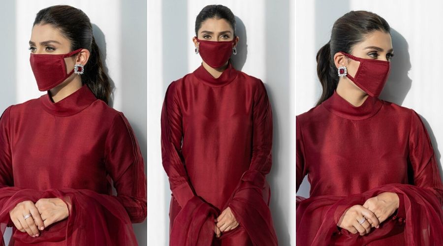 Ayeza Khan's matching mask for Coronavirus prevention is the most trending thing online