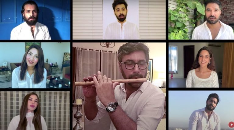 Pakistani celebrities join Shany for “Ye Watan Tumhara Hai” Cover