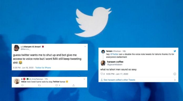 Pakistanis Twitteraties Trolling each other on new feature of voice based messages