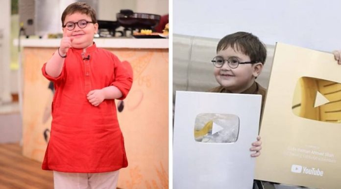 Ahmed shah becomes youngest youtuber to get gold button in Pakistan