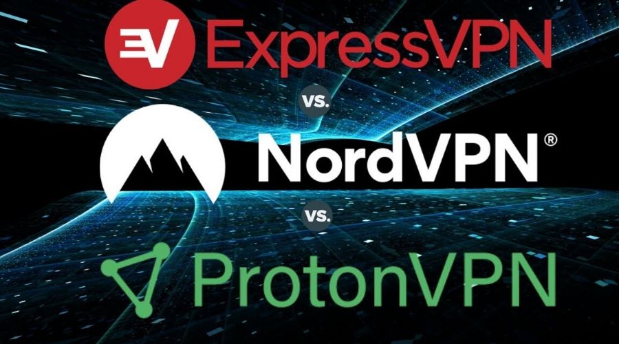 NordVPN, ExpressVPN, and ProtonVPN VPN