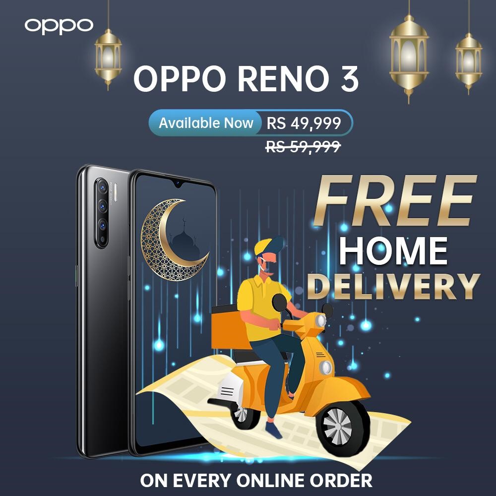 OPPO RENO 3 FREE DELIVERY IN PAKISTAN