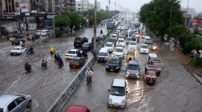 Karachi destruction due to heavy rainfall