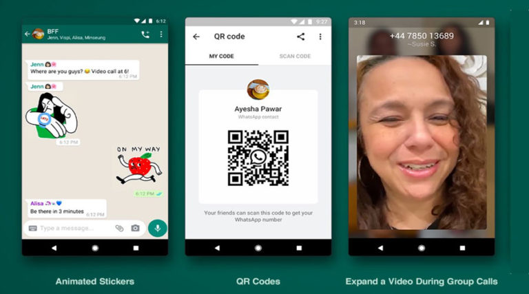 WhatsApp Announces Animated Stickers & QR Codes