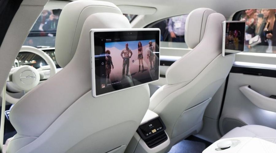 Sony Vision-S back seat display
