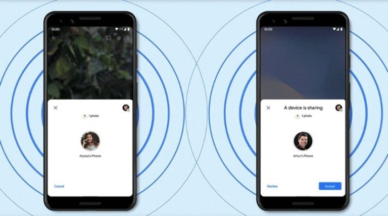 Google Launches ‘Nearby Share’ file sharing feature for Android- AirDrop Alternative