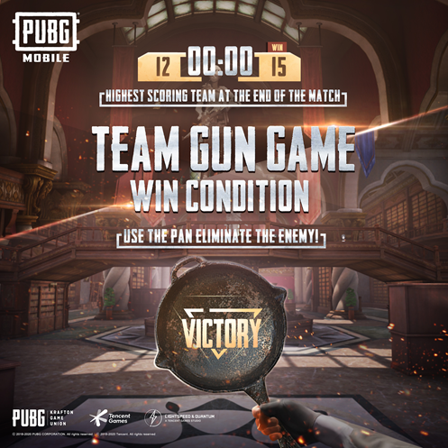 PUBG Mobile team gun mode WIN Condition