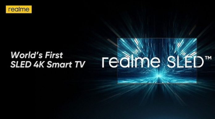 Realme announced World's first 4K SLED Smart TV