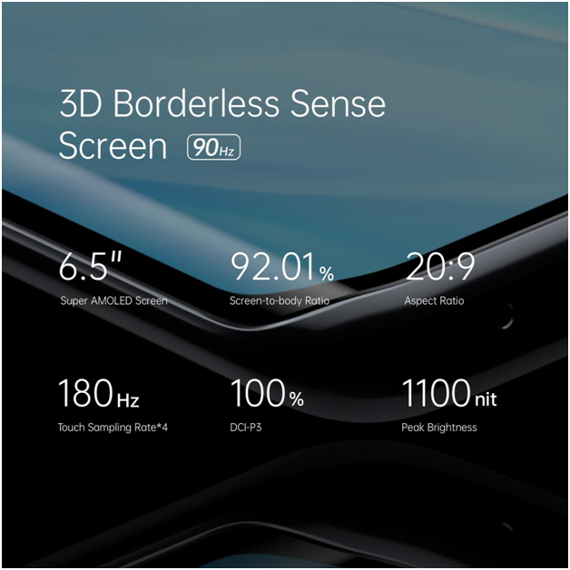 3d bordeless sense screen