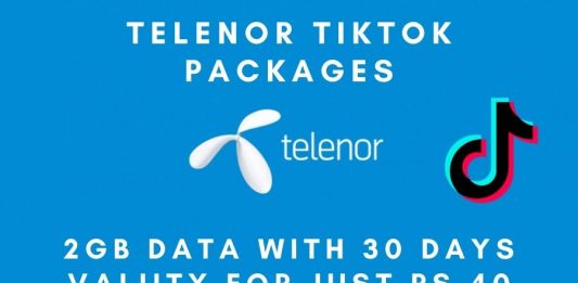 Telenor TikTok Package details: 2 GB data in just Rs 40 with 30 Days Validity!