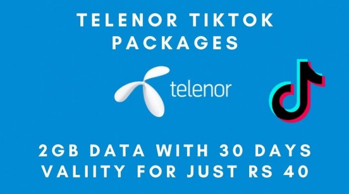Telenor TikTok Package details: 2 GB data in just Rs 40 with 30 Days Validity!