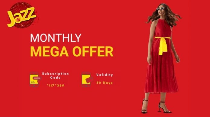 Jazz Monthly Mega Offer: Get 100 GB in Rs. 1,778