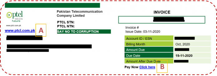 ptcl bill