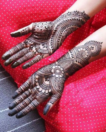 Full Hand Mehandi Design for Wedding