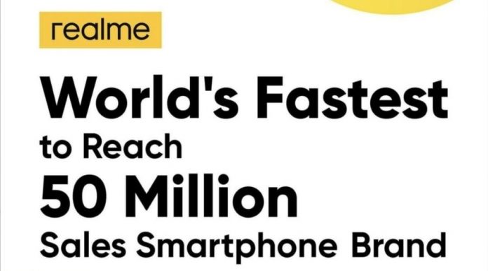 Realme Achieves the Fastest 50 Million Product Sales & Scores