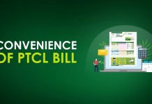 Convenience of ‘PTCL Bill’ Convenience of 'PTCL Bill'