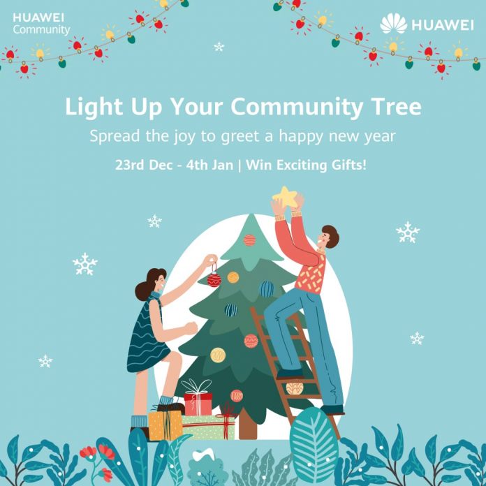Huawei brings “Light up Your Community Tree” Activity to Celebrate New Years