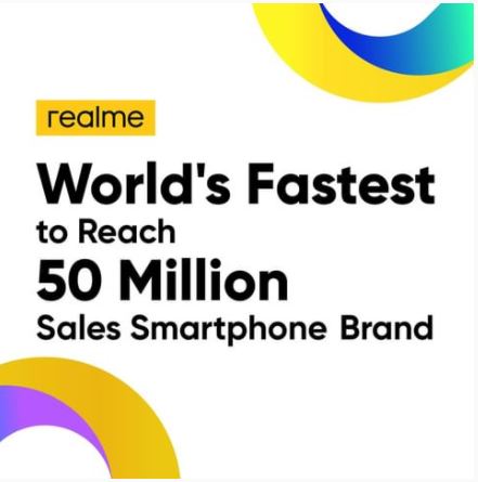 realme 50 million units sold in 2020