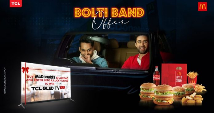 TCL and McDonald's brings Bolti Band Offer, a chance to win QLED TVs