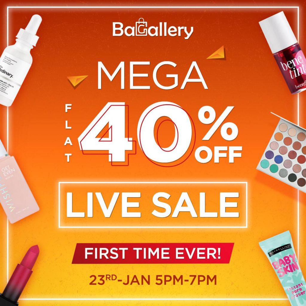 Bagallery brings the 1st Mega Sale of the Year Flat 40 & above