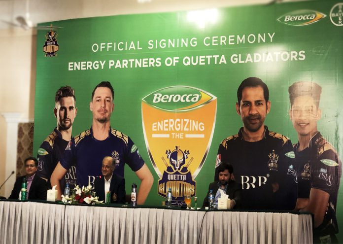 HBL PSL 6: Bayer’s Berocca Joins Hands with Quetta Gladiators as Official Energy Partner