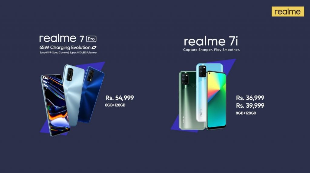 realme 7 pro and 7i price in Pakistan