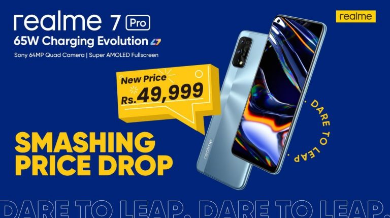 Get ready to get your Realme 7 Pro with 65W SuperDart charge now offered for PKR 49,999 only in Pakistan