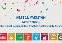 Nestlé Pakistan Wins 1st Prize at ‘Living the Global Compact Best Practice Sustainability Awards 2020’ Nestlé Pakistan Wins 1st Prize at 'Living the Global Compact Best Practice Sustainability Awards 2020'
