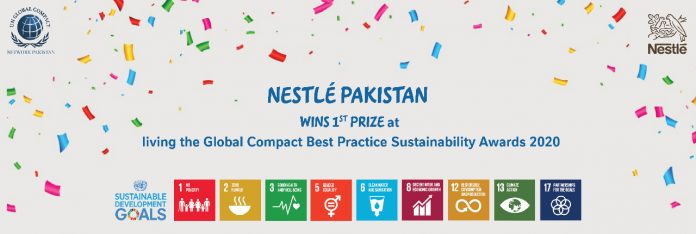 Nestlé Pakistan Wins 1st Prize at 'Living the Global Compact Best Practice Sustainability Awards 2020'
