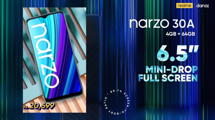 realme offers Narzo 30A as a budget-friendly gaming phone with MediaTek Helio G85 processor, 6000mAh Battery, and Reverse Charging