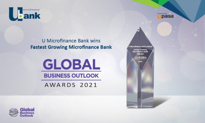 U Bank wins ‘Fastest Growing Microfinance Bank in Pakistan’ at Global Business Outlook Awards, 2021