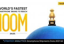 realme Becomes the Fastest Smartphone Brand to Sell 100 Million Handsets Globally