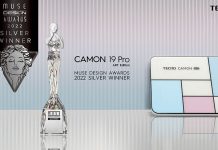 TECNO wins MUSE Design Award 2022 for CAMON 19 Pro