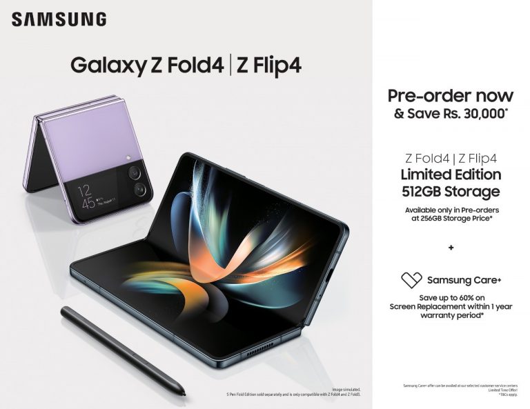 Samsung Galaxy Z Fold4 and Galaxy Z Flip4 Pre-Order Goes Live in Pakistan