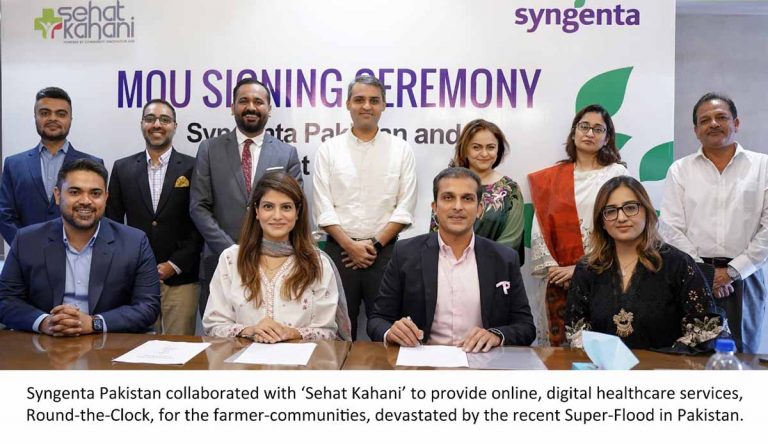 Syngenta Pakistan joins hands with Sehat Kahani to provide Digital Healthcare services to Farmers