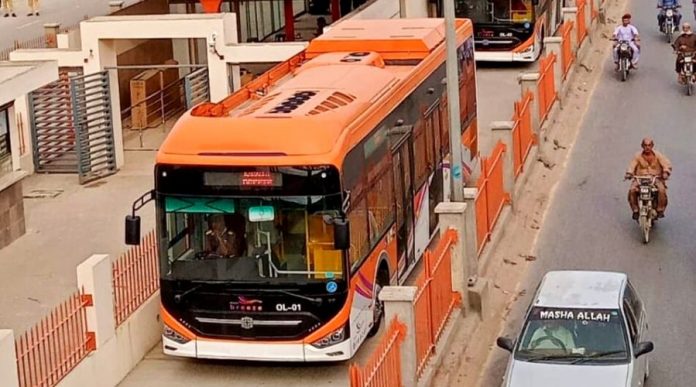 Karachi Orange Line Bus