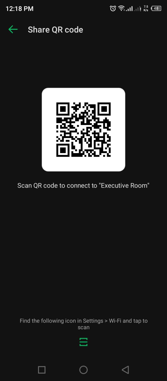 How to connect WiFi without Password with QR code