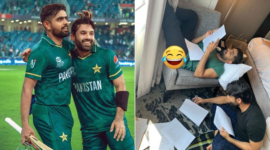 Babar Azam shares hilarious picture with Mohammad Rizwan as they prepare for Harvard